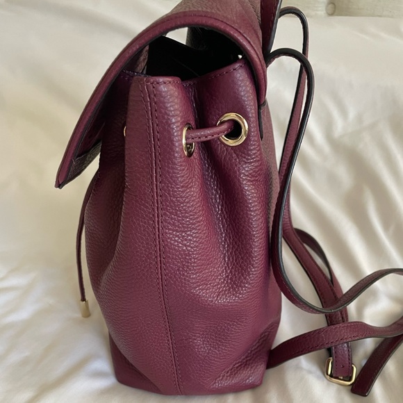 Kate Spade Small Breezy Mulberry Street Backpack Burgundy / Purple - Picture 9 of 16